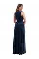 Buy Sleeveless V-Neck Stretch Velvet Sheath Formal Plus Size Formal Dress UK