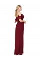 Buy Cold Shoulder Off the Shoulder V-Back Chiffon Trumpet Formal Dress UK
