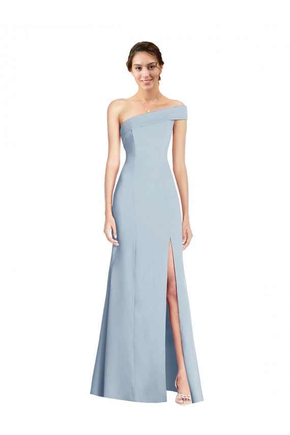 Buy Sleeveless Off the Shoulder Stretch Crepe Trumpet Formal Gowns UK