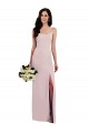 Buy Sleeveless Spaghetti Straps V-Back Stretch Crepe Trumpet Formal Gowns UK