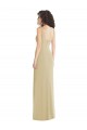 Buy Sleeveless Square Neck Low Back Stretch Crepe Trumpet Formal Dress UK