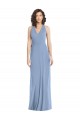 Buy Sleeveless Halter Neck Open Back Chiffon Trumpet Formal Dress UK