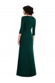 Buy Long Sleeves V-Neck V-Back Spandex Trumpet Formal Dress UK
